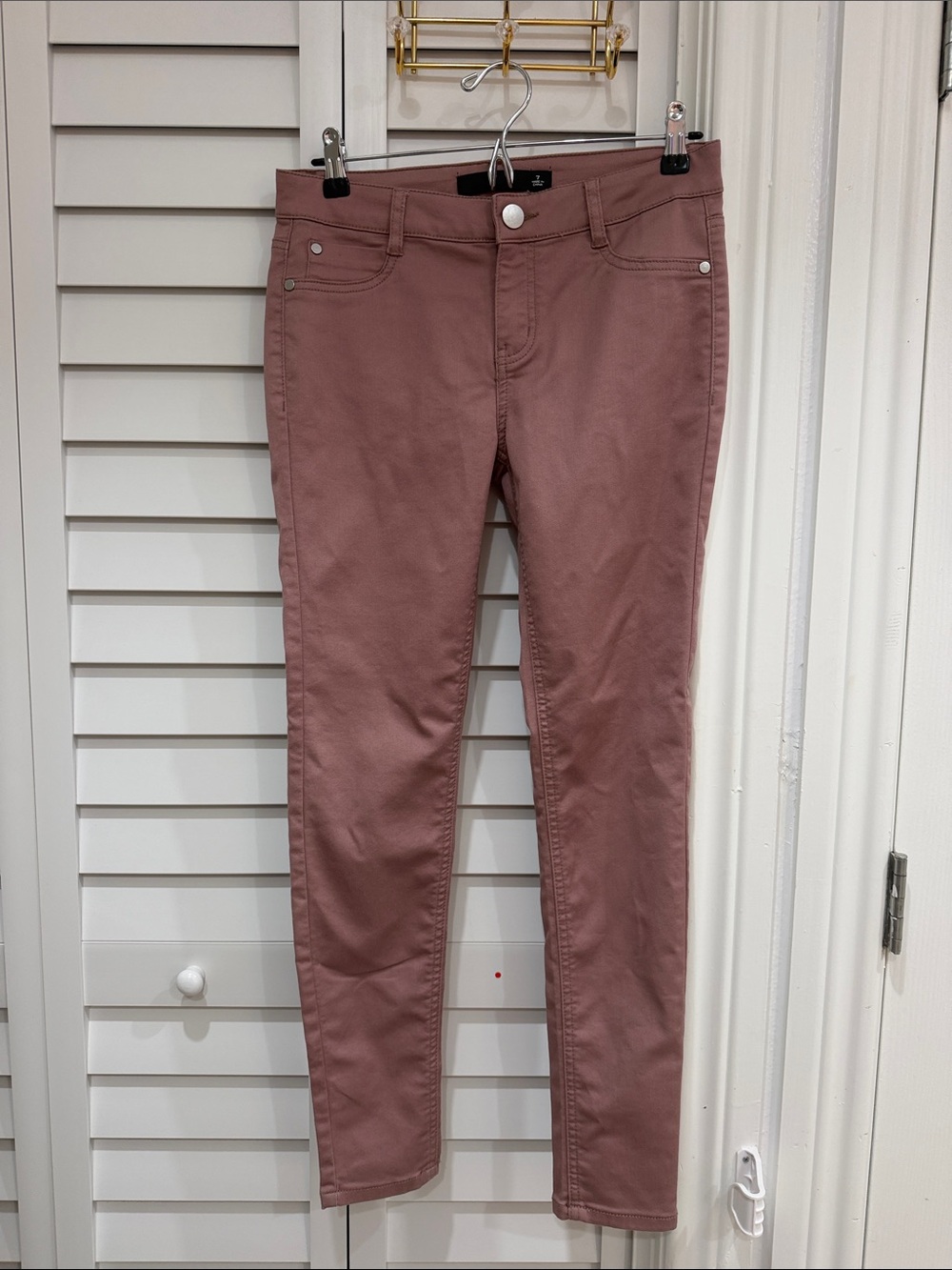 Tinseltown Dusty Rose Slim Pants